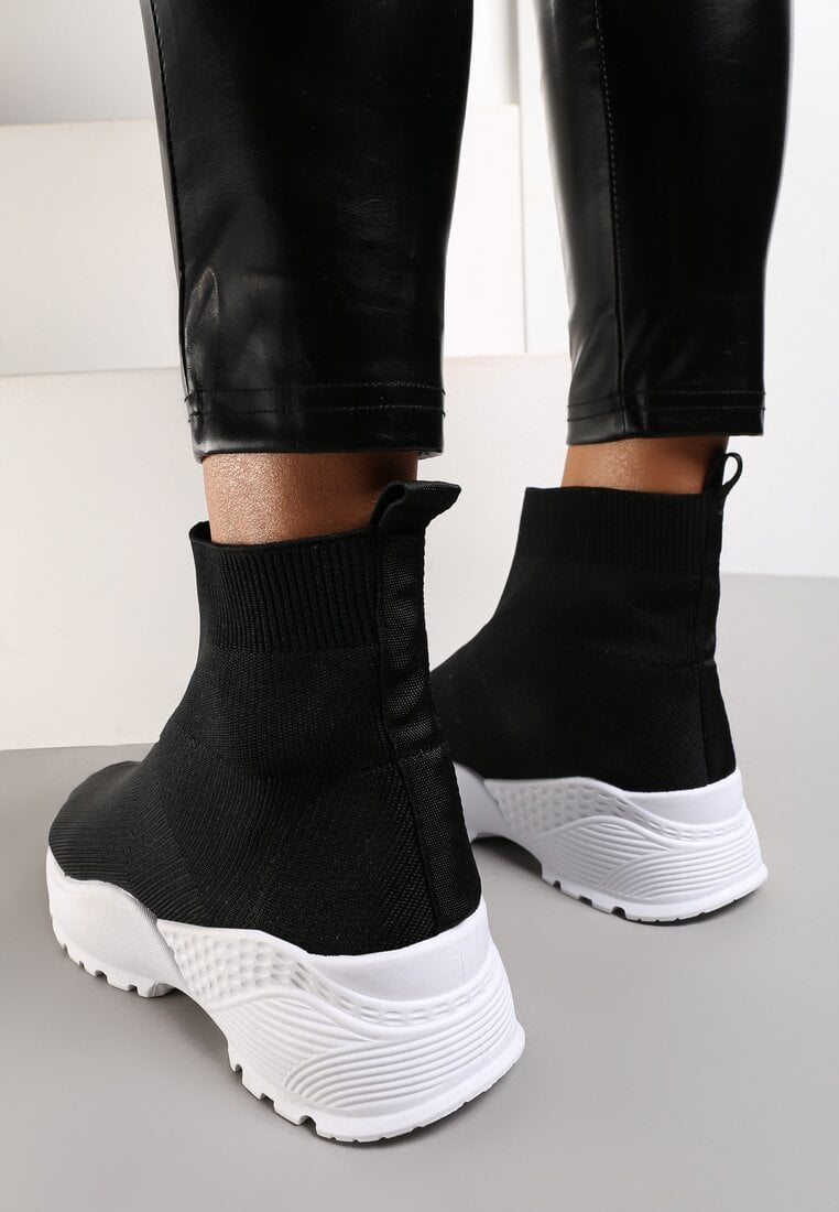 Czarno-Białe Sneakersy Dearborn