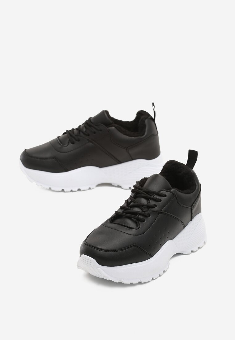 Czarno-Białe Sneakersy Baker