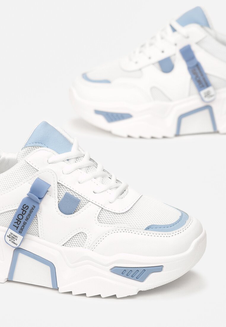 Biało-Niebieske Sneakersy Touch Of Light