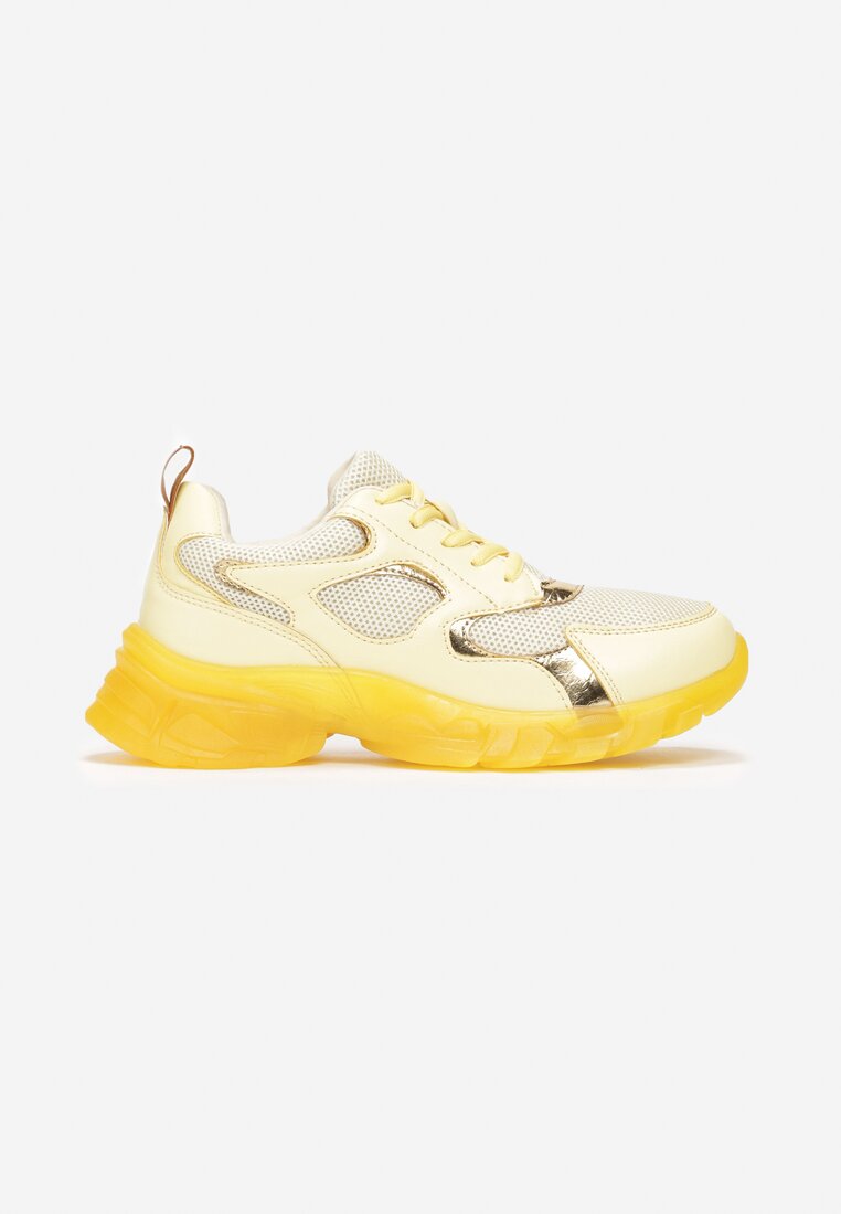 Żółte Sneakersy Brethyse