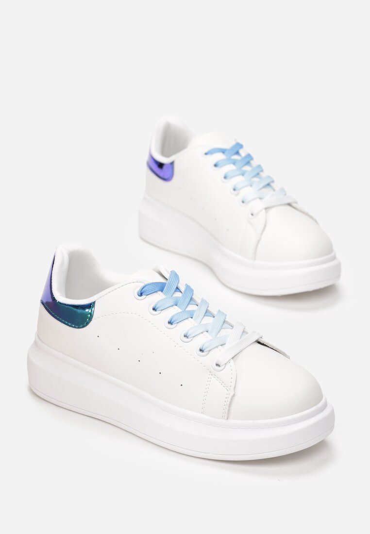 Biało-Niebieske Sneakersy Soft Gradient