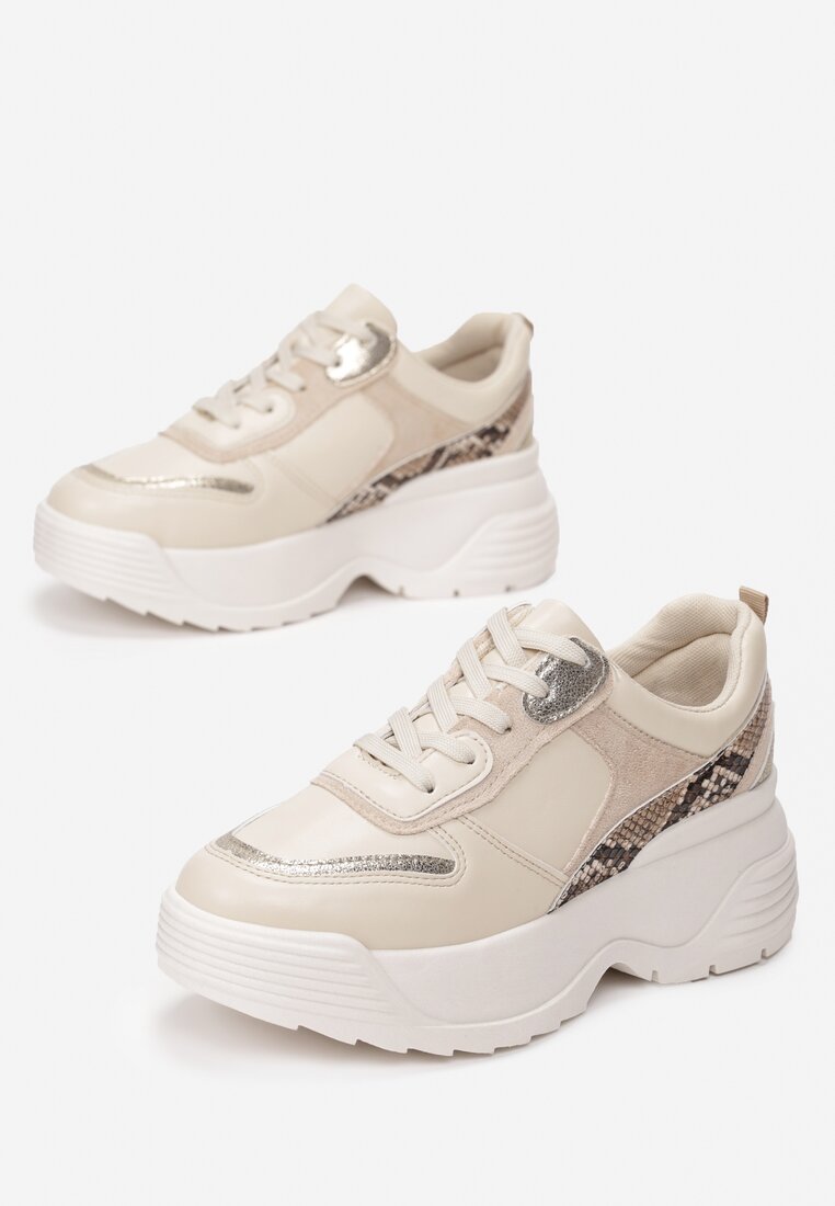 Beżowe Sneakersy Cricketflight