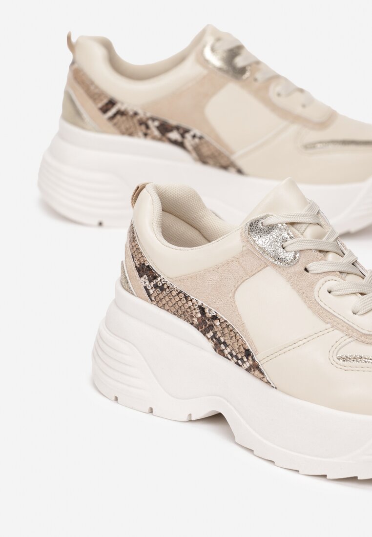 Beżowe Sneakersy Cricketflight