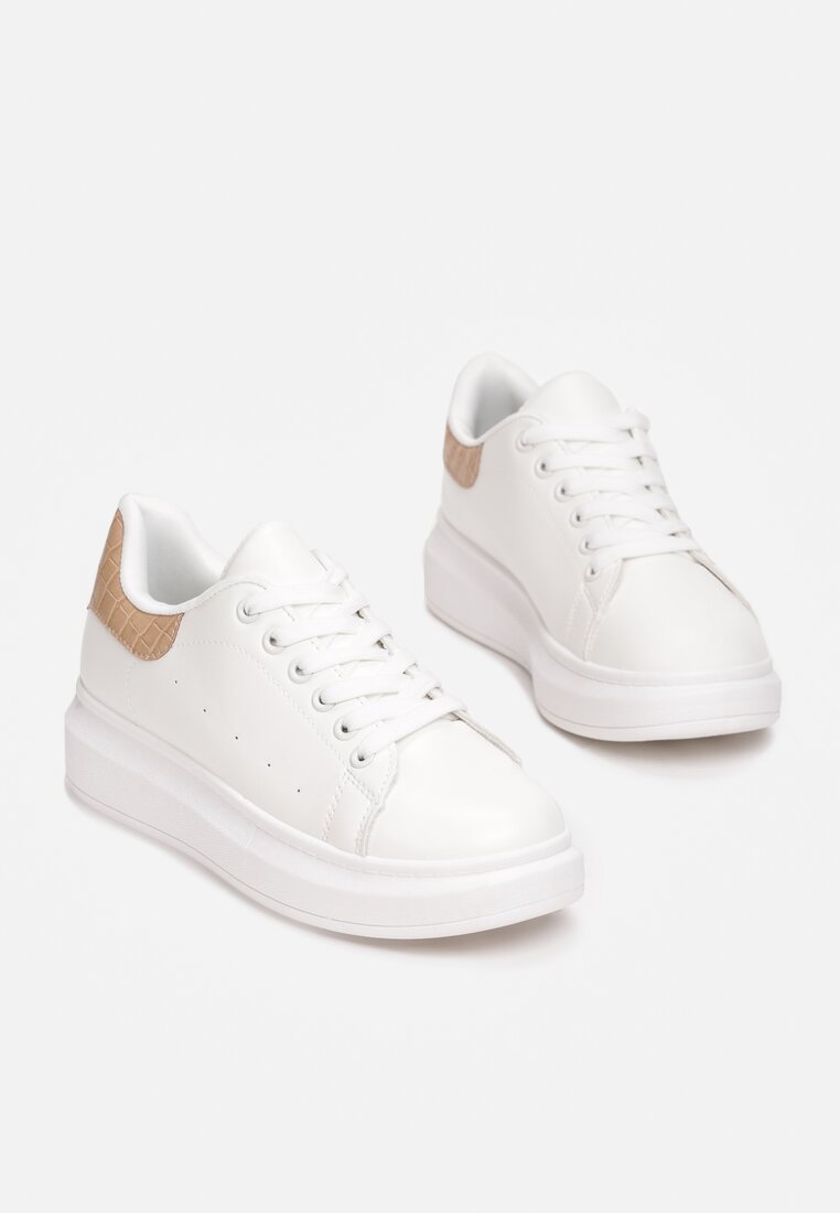 Biało-Beżowe Sneakersy Therian