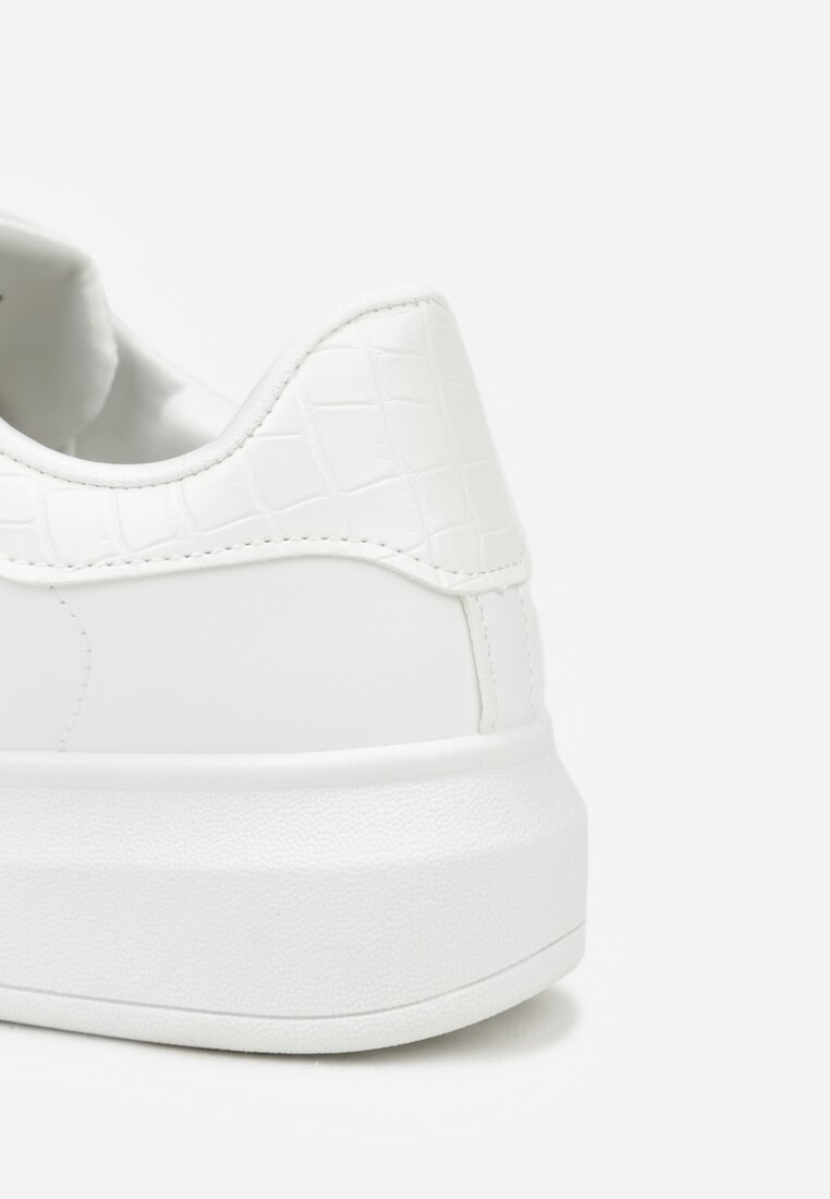 Białe Sneakersy na Niskiej Platformie w Klasycznym Stylu Lucid Dream