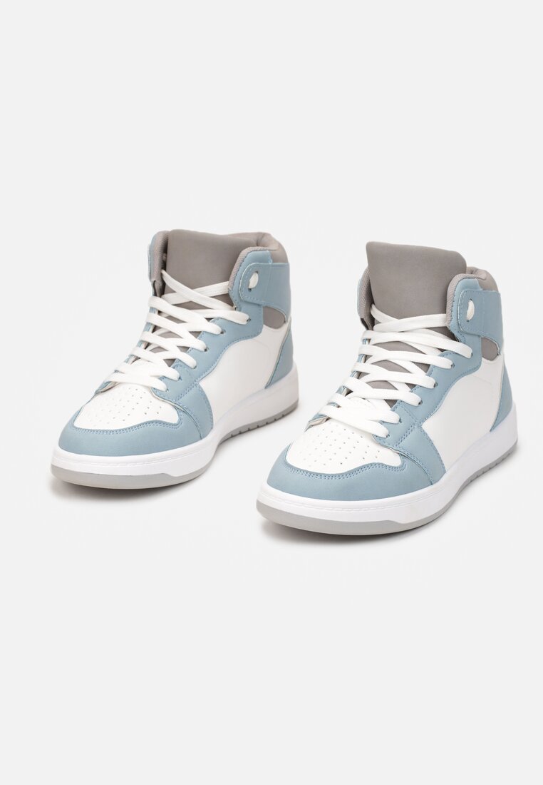 Biało-Niebieskie Sneakersy Asithera