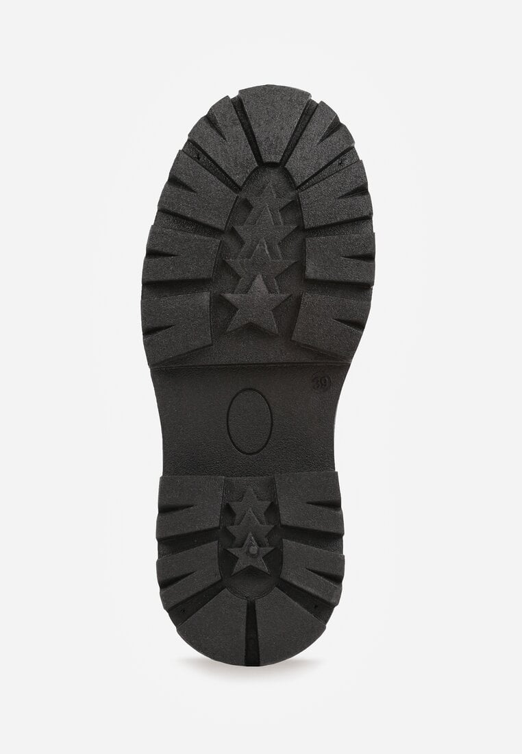 Czarne Wsuwane Mokasyny Vices na Platformie Dionela