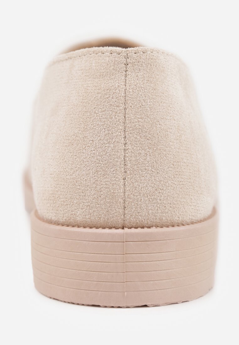 Mocasini Bej Eleganți din Piele Întoarsă Artificială Wiallara