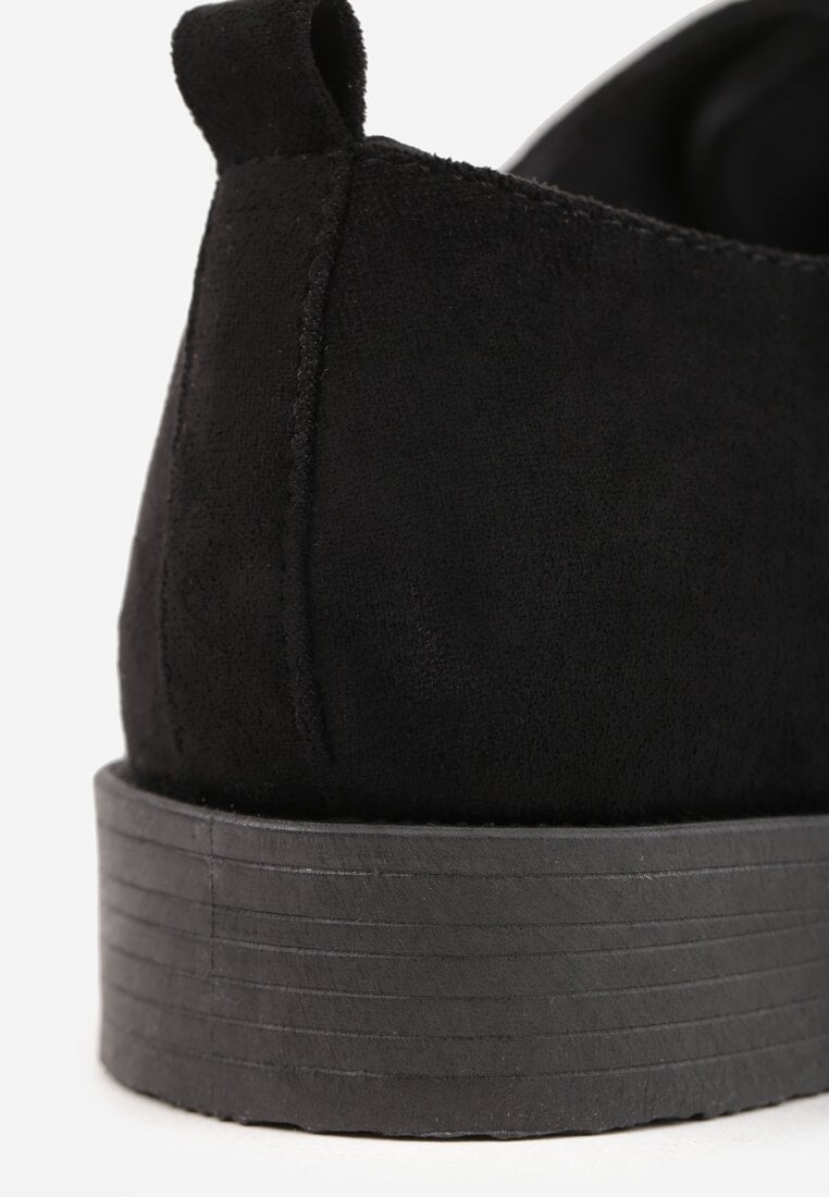 Pantofi Oxford negri cu șireturi Zatella