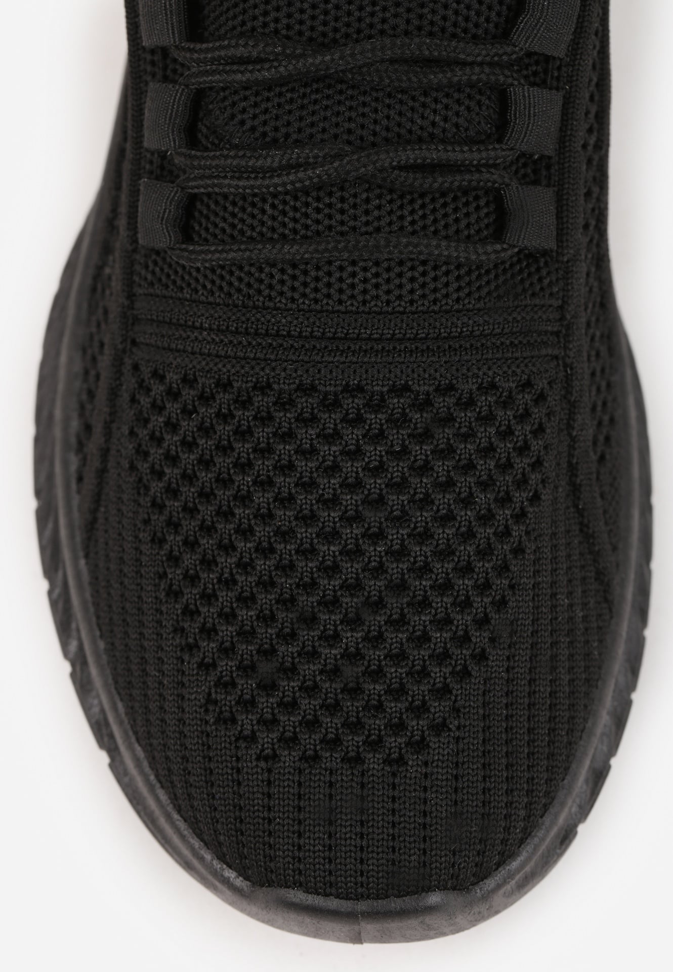 Czarne Buty Sportowe na Platformie ze Sznurowaniem Adelmarie