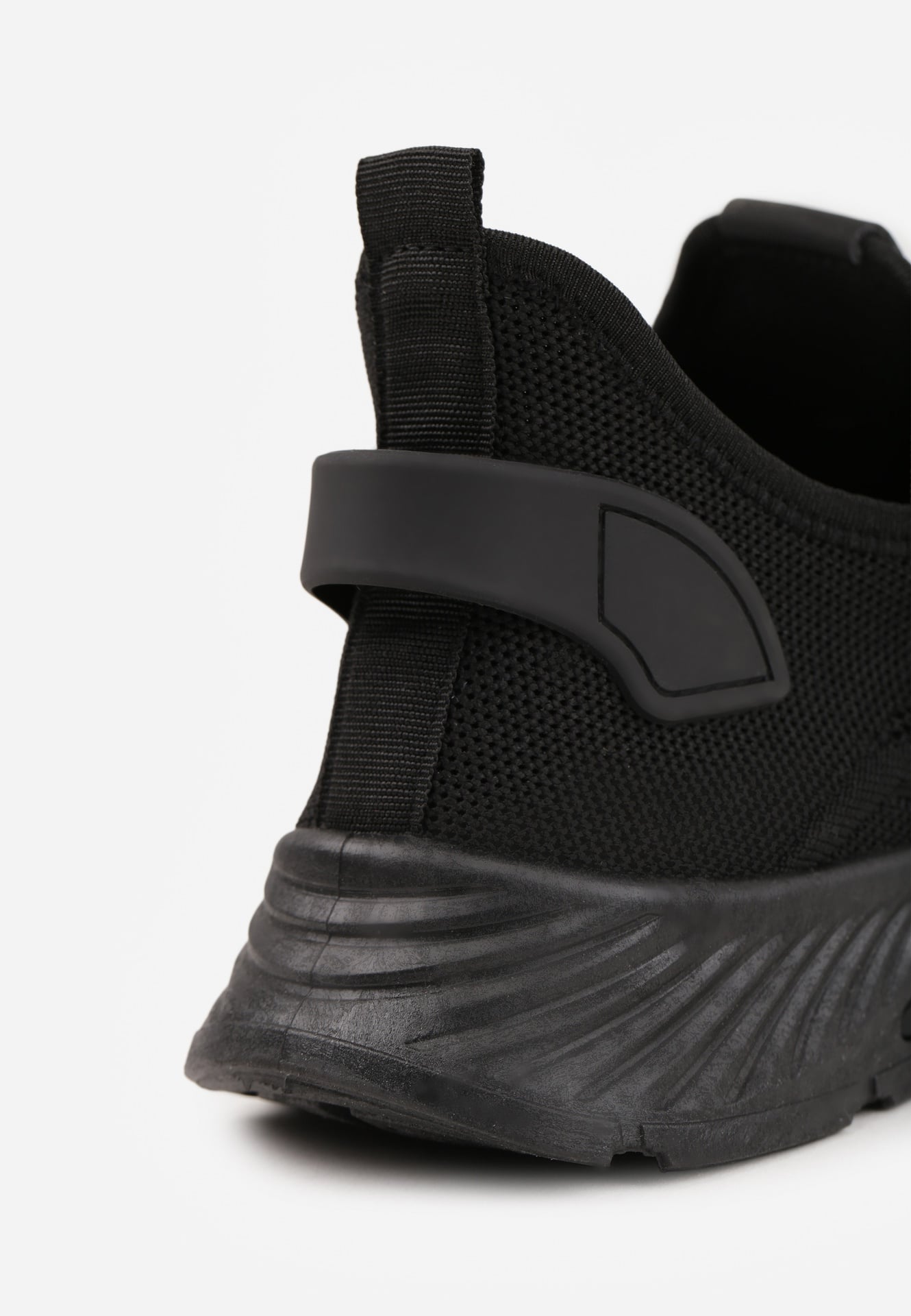 Czarne Buty Sportowe na Platformie ze Sznurowaniem Adelmarie