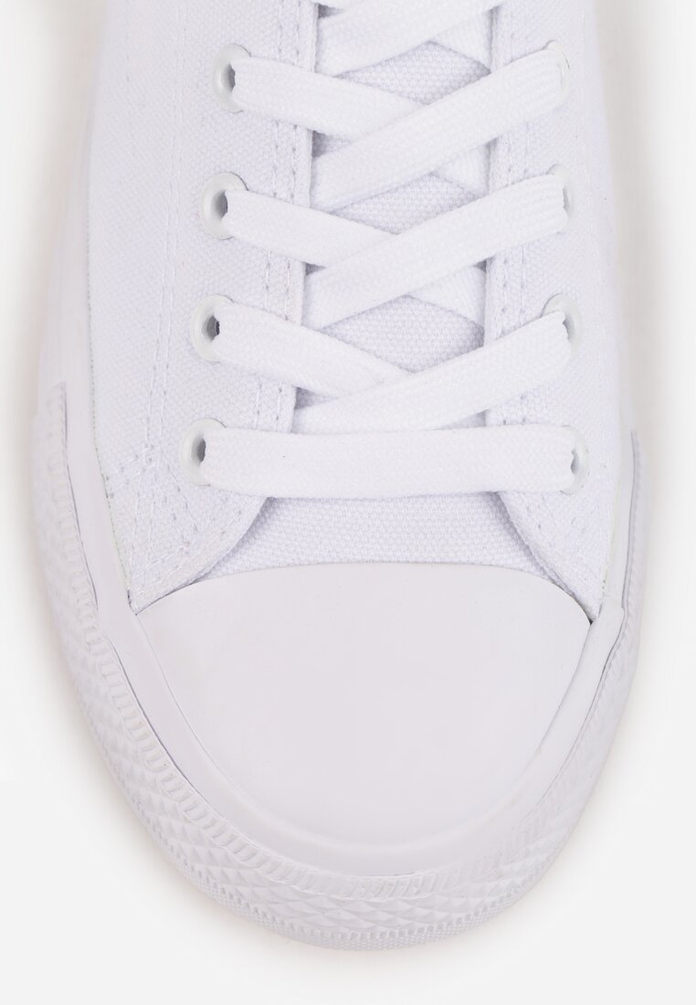 Teniși albi clasici cu șiret până la gleznă Elleriome