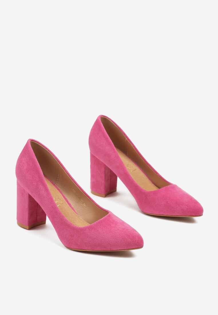 Pantofi cu toc Fucsia