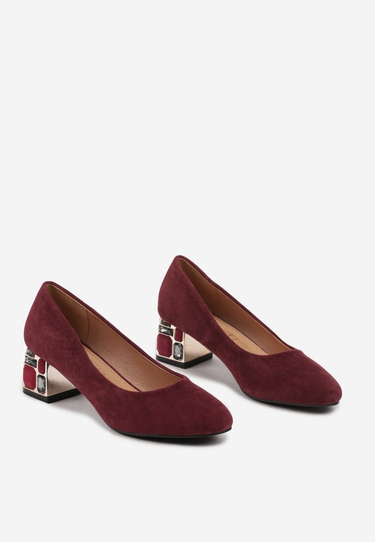 Pantofi cu toc Nailise Bordo