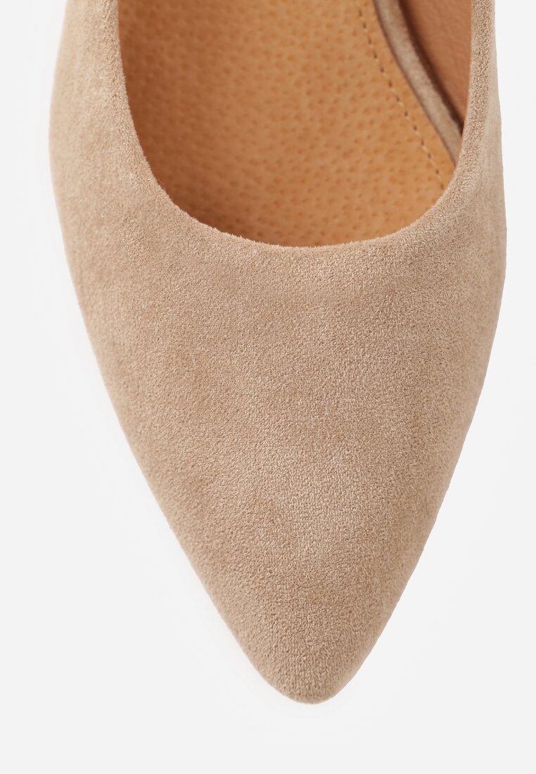 Pantofi cu toc Bej