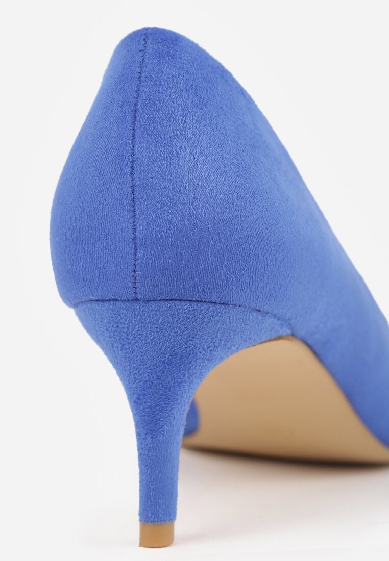 Pantofi cu toc Bleumarin