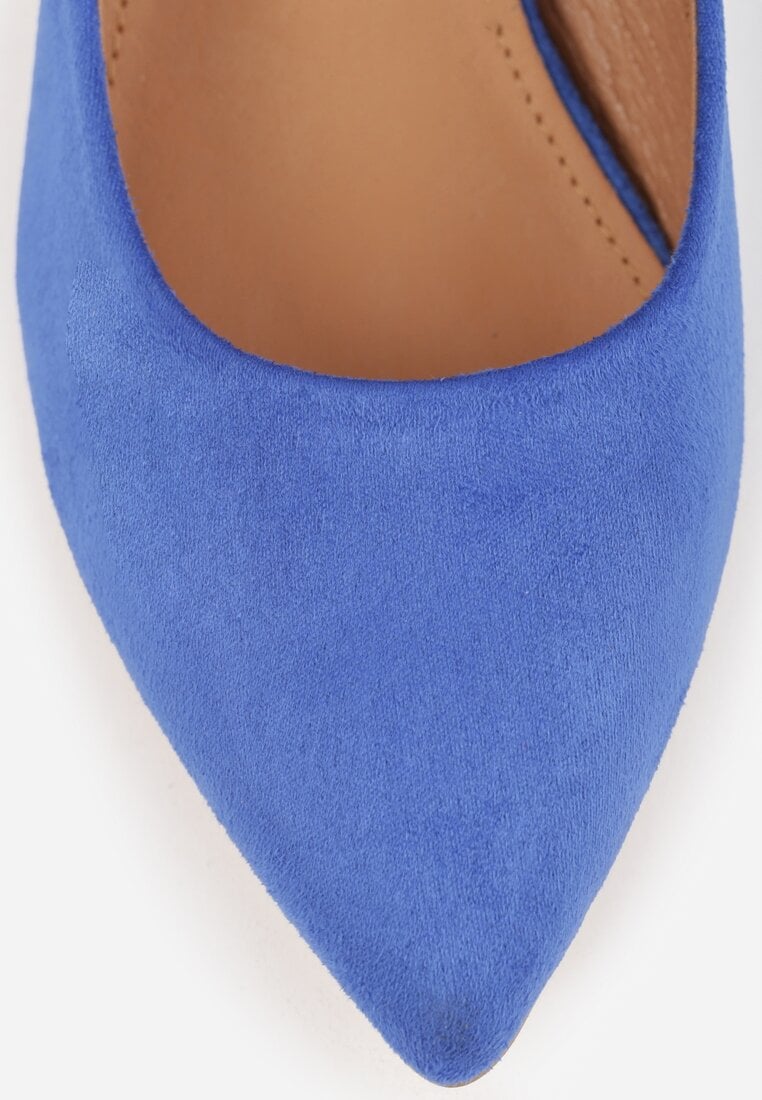 Pantofi cu toc Bleumarin