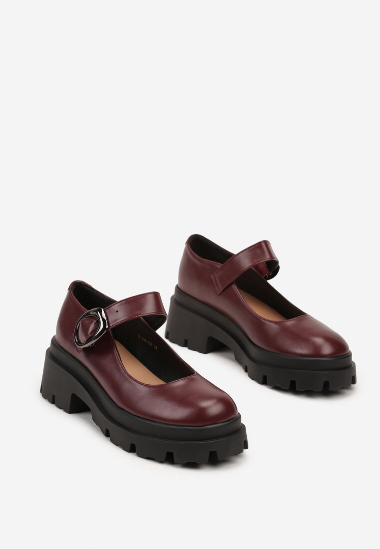 Pantofi casual Zinida Bordo