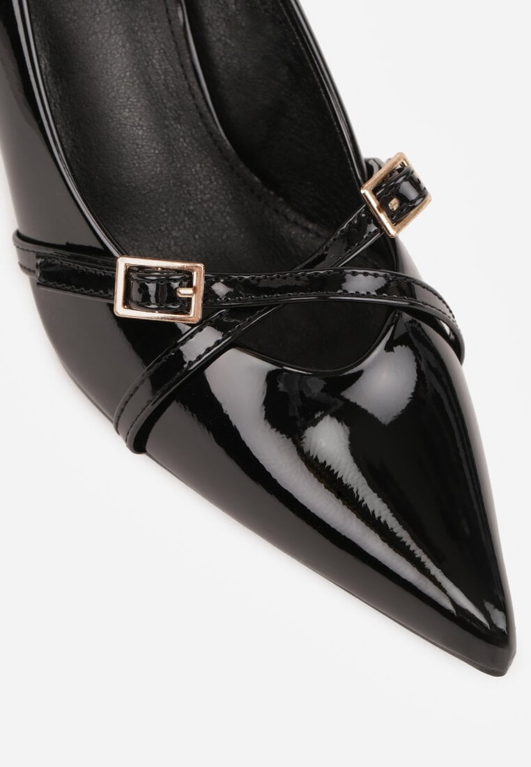 Pantofi cu toc Tamirella Negri