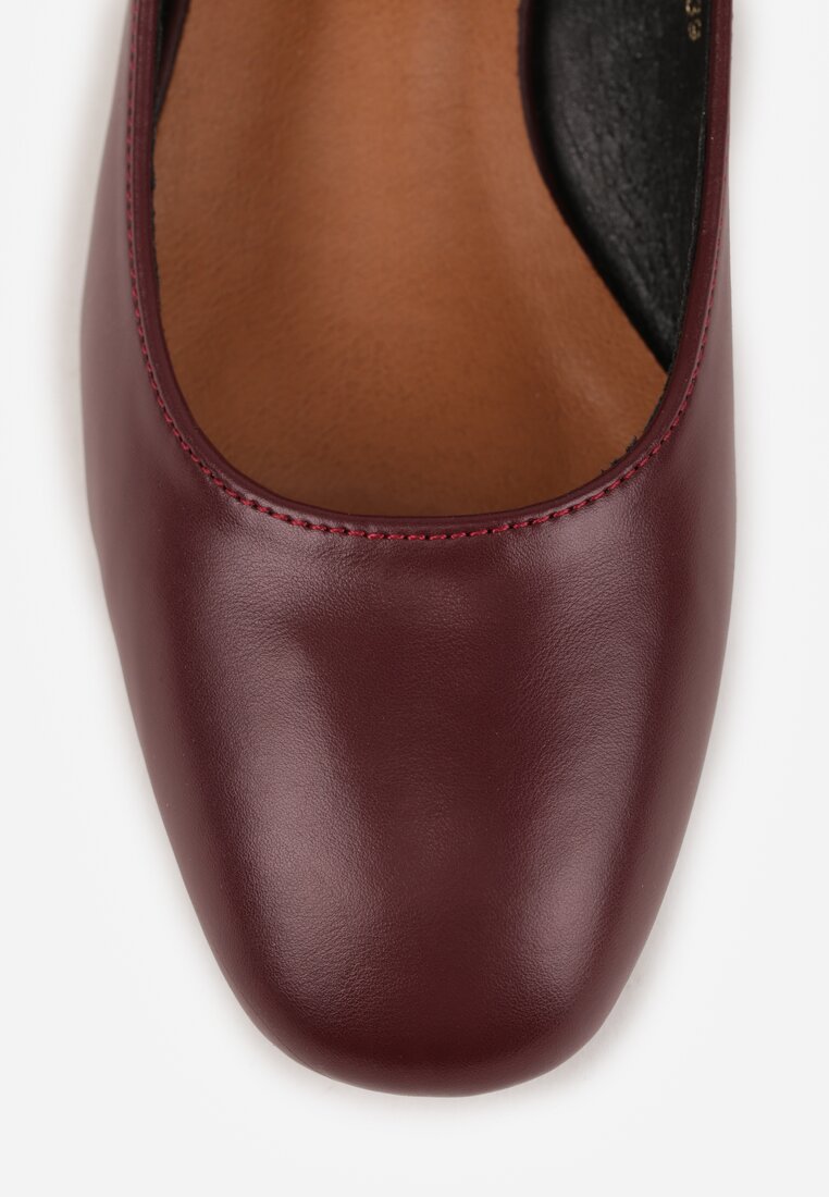 Pantofi cu toc Omevira Bordo