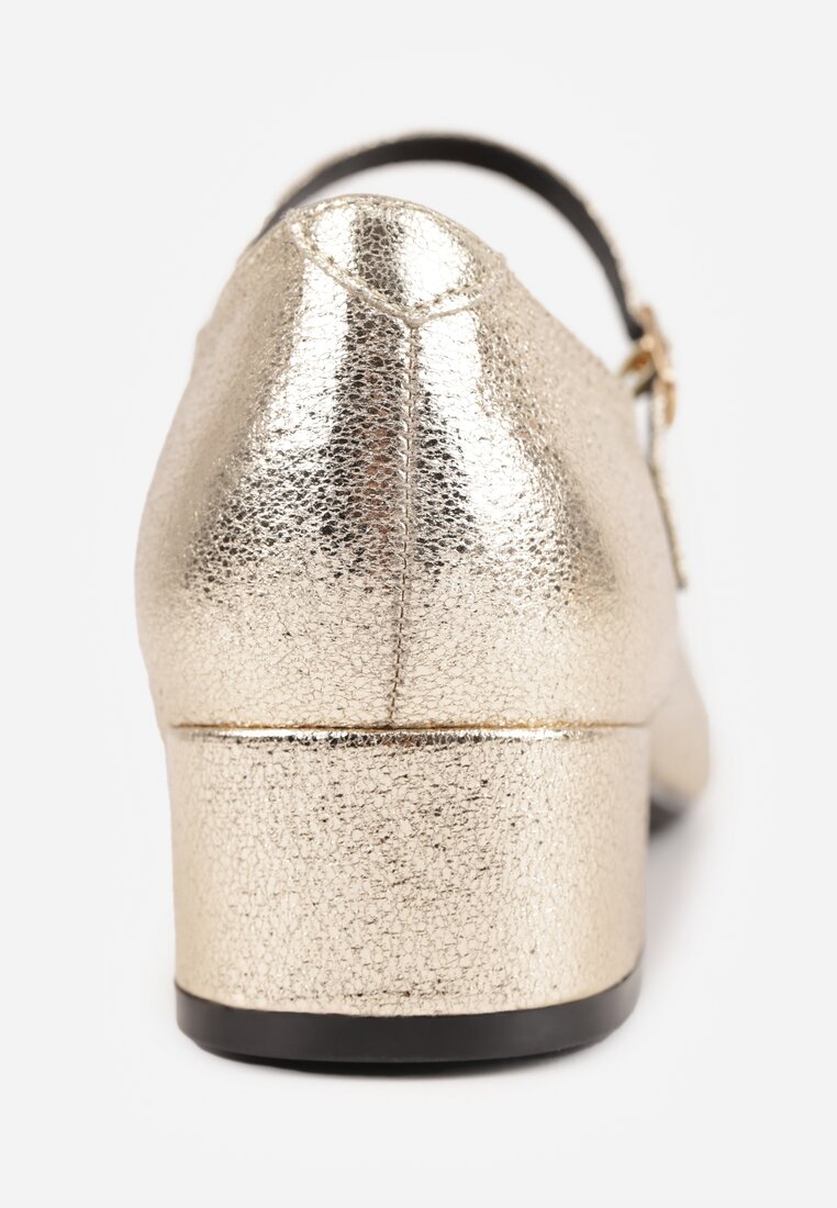 Pantofi cu toc Omevira Aurii