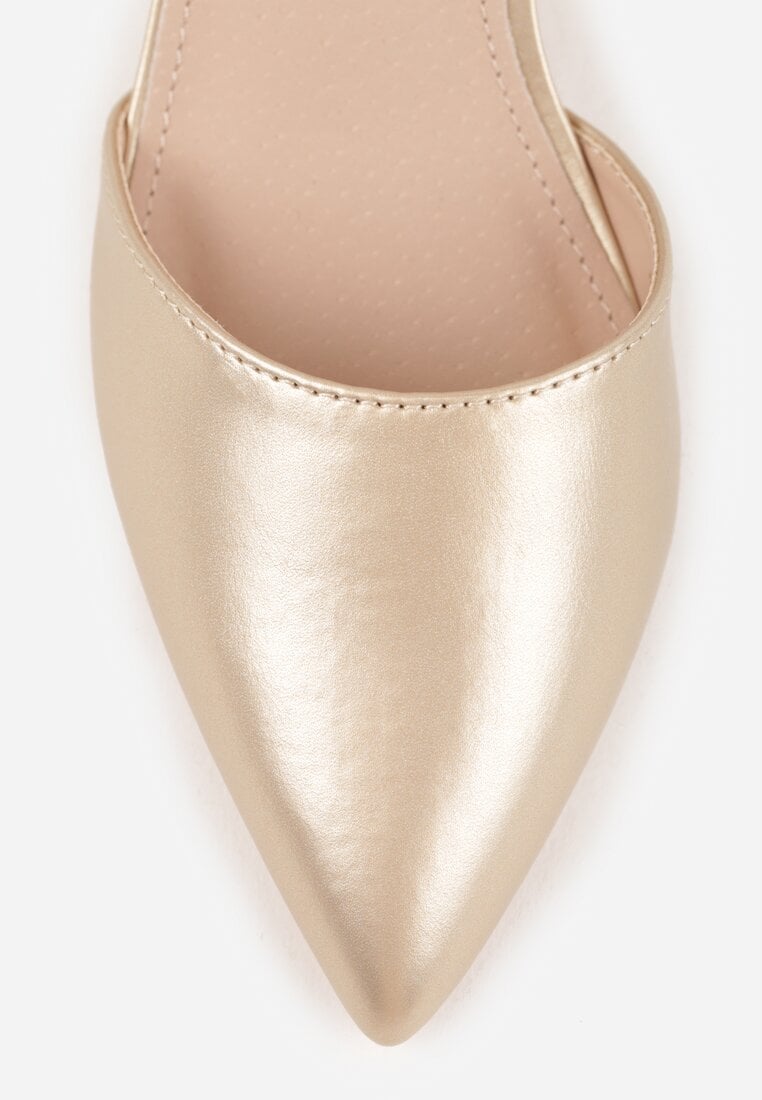 Pantofi cu toc Aurii