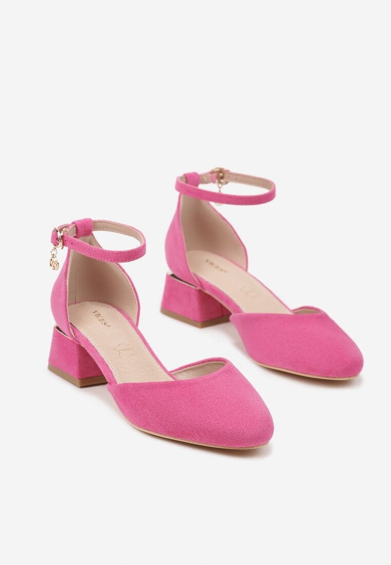 Pantofi cu toc Velori Fucsia