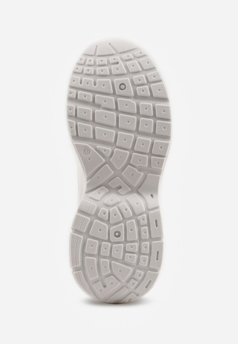 Białe Sneakersy Vices na Platformie Ozdobione Tłoczeniem Natiselle