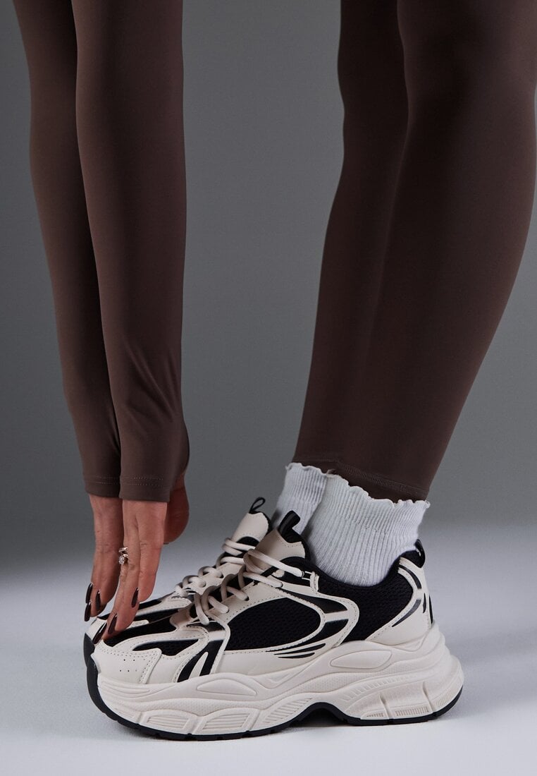 Sneakers Natiselle Bej cu negru