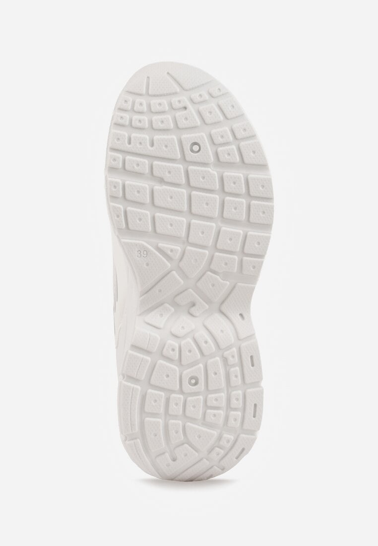 Sneakers Natiselle Alb cu argintiu