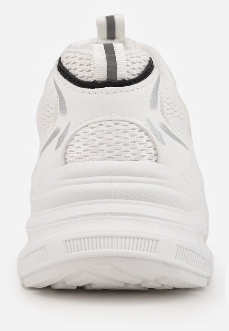 Sneakers Natiselle Alb cu argintiu