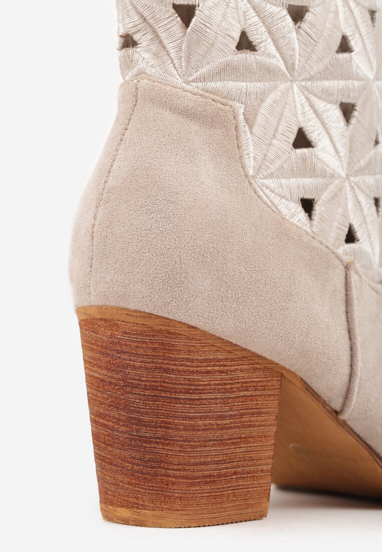 Botine Sarori Bej deschis