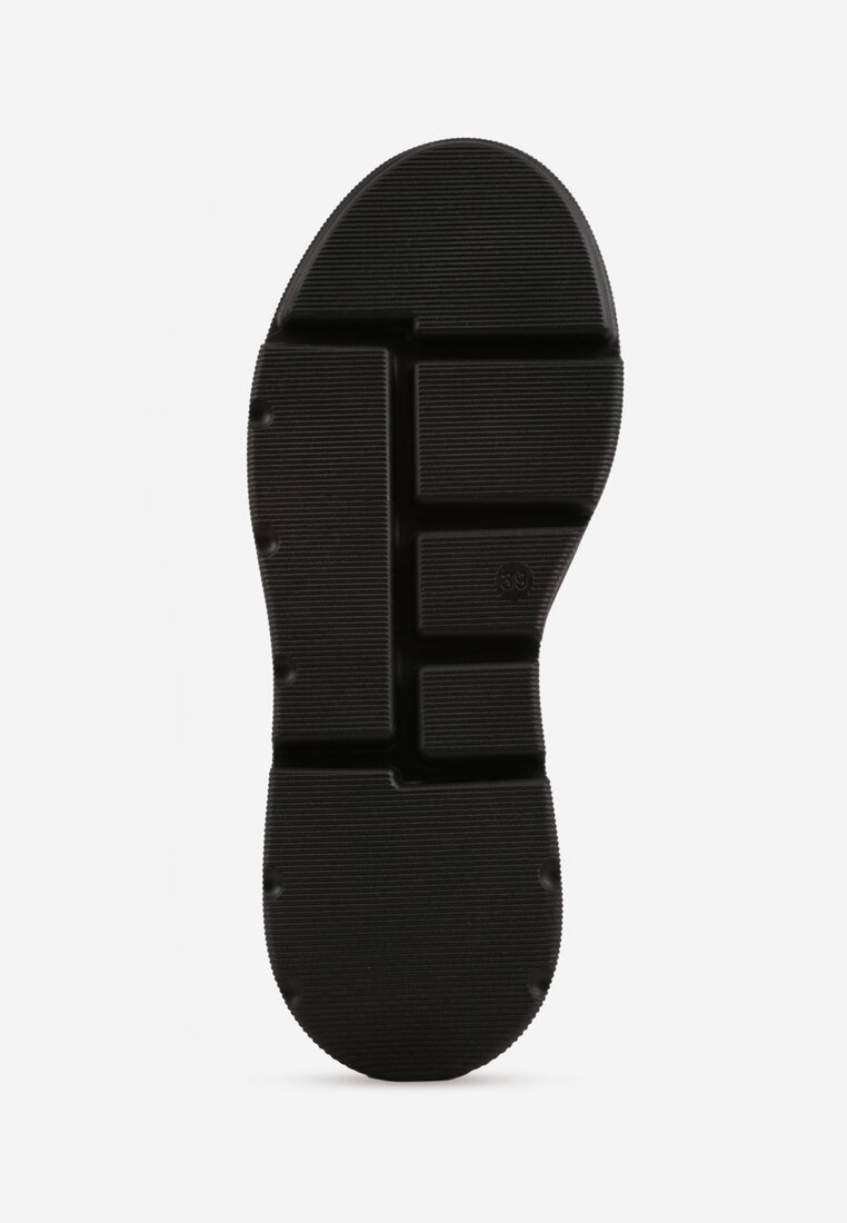 Biało-Czarne Sneakersy Vices na Grubej Podeszwie Tuliri