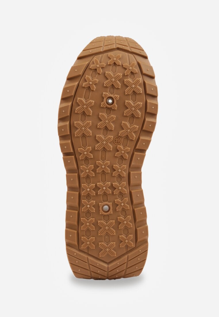 Czarne Sneakersy Vices na Platformie Ozdobione Metaliczną Aplikacją Nelviera