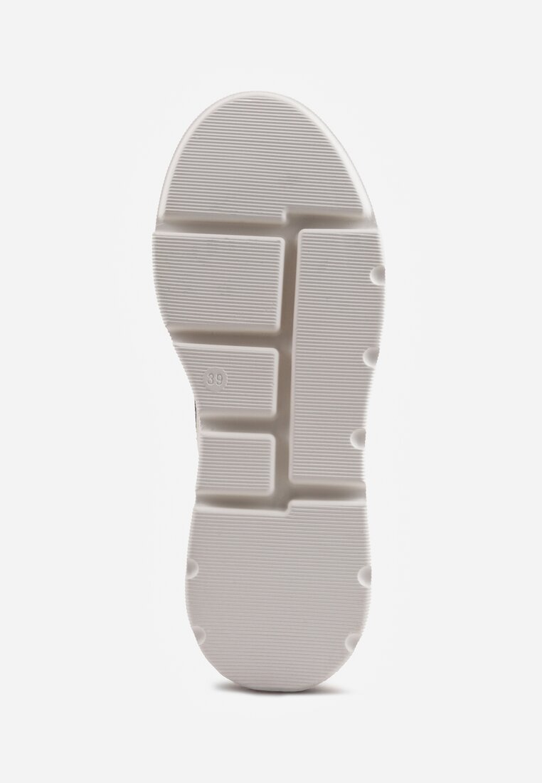 Białe Sneakersy Vices na Platformie Ozdobione Brokatem Ldivana