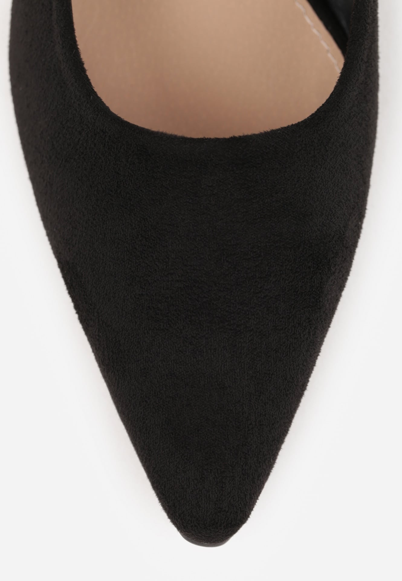 Czarne Czółenka Vices z Wkładką ze Skóry Naturalnej i Metaliczną Aplikacją Edilania