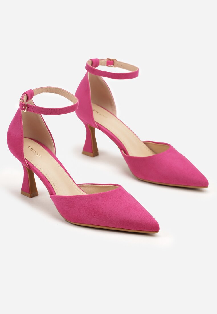 Pantofi cu toc Ezrival Fucsia