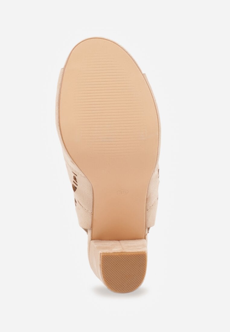 Sandale Linetelia Bej închis