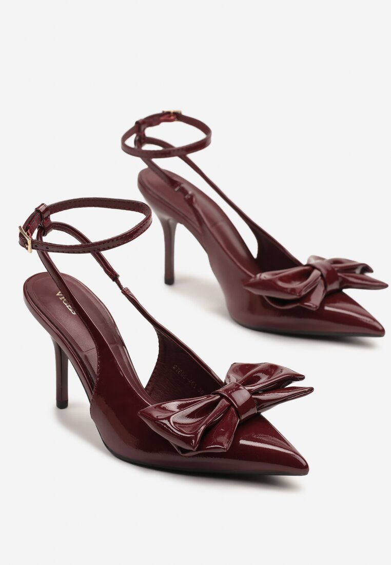 Pantofi stiletto Velozia Bordo