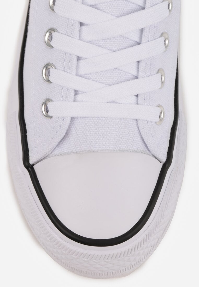 Teniși înalți Tiloria Alb cu negru