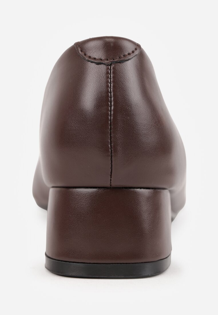 Pantofi cu toc Alinire Maro