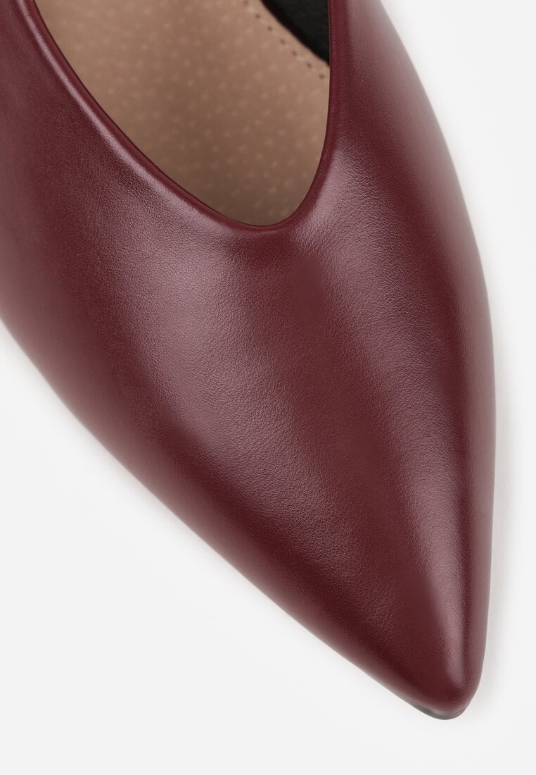 Pantofi cu toc Alinire Bordo
