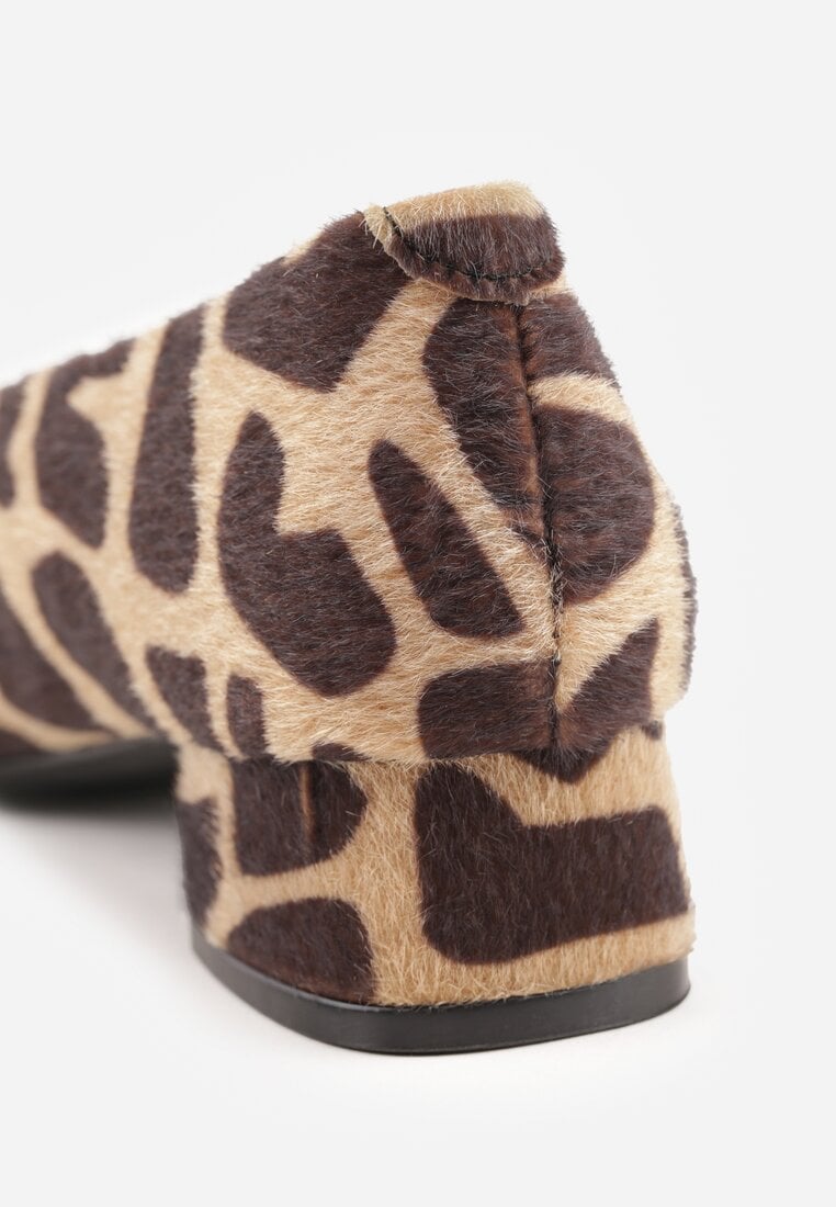 Pantofi cu toc Alinire Imprimeu leopard