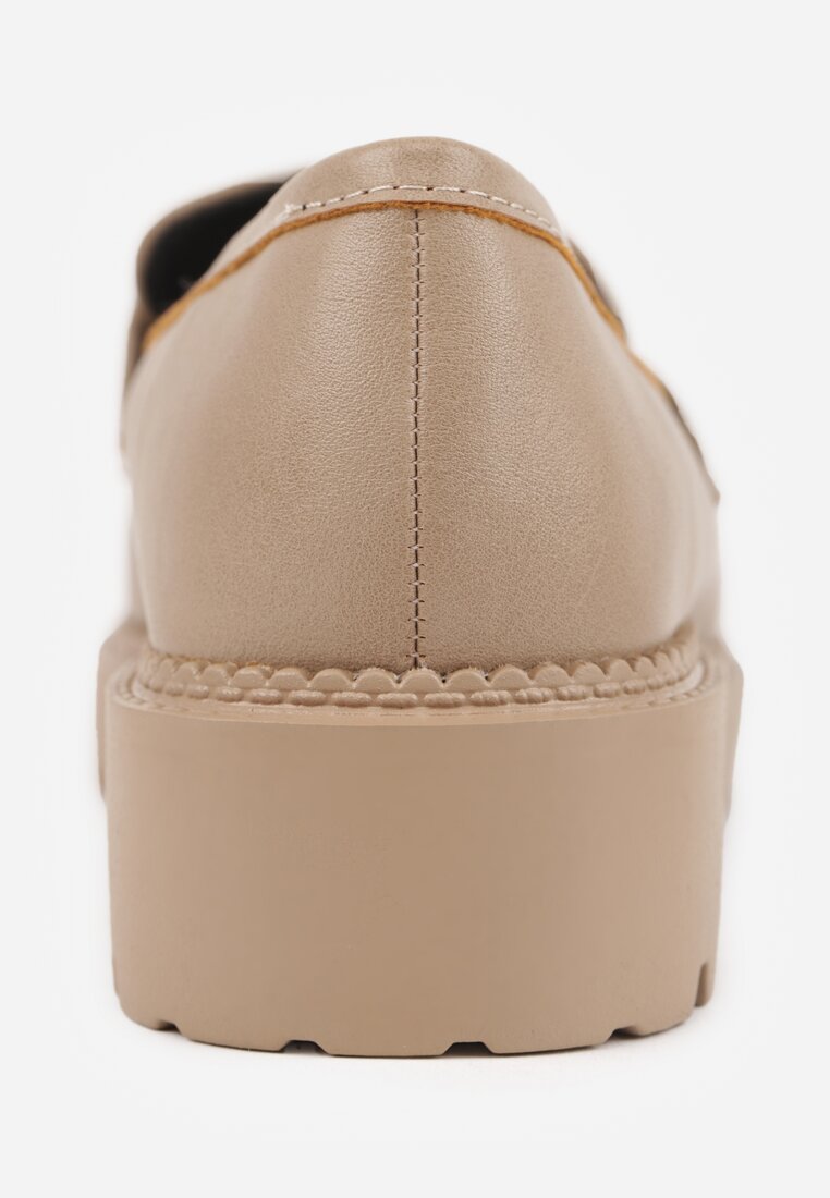 Mocasini Fergia Bej închis