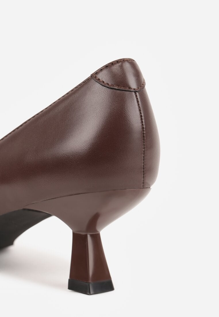 Pantofi cu toc Nalibre Maro