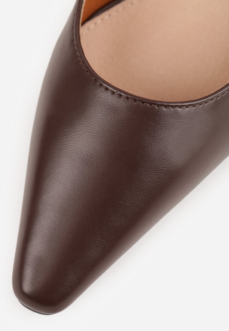 Pantofi cu toc Nalibre Maro