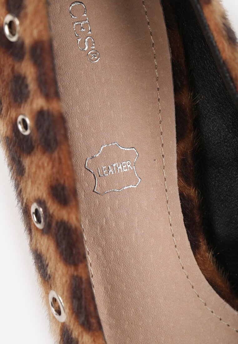 Pantofi cu toc Rilinessa Imprimeu leopard