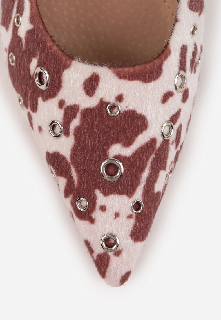 Pantofi cu toc Rilinessa Negru cu alb