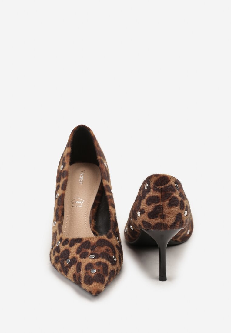 Pantofi cu toc Riloria Imprimeu leopard