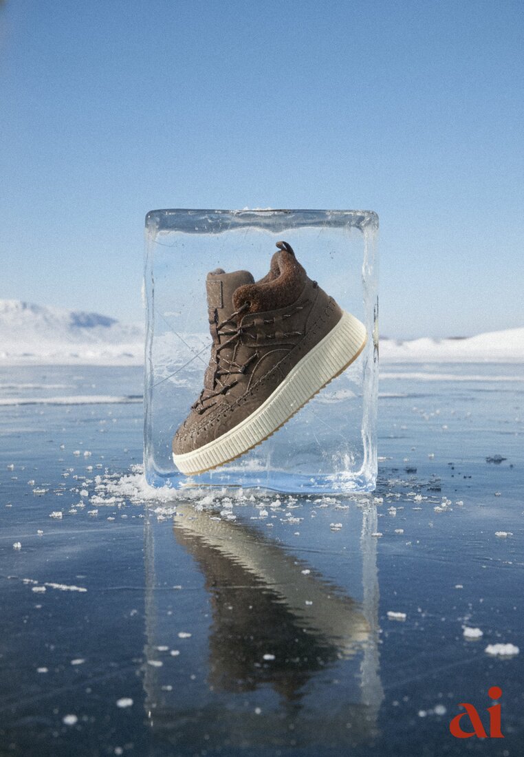 Brązowe Śniegowce Traperki Vices na Platformie z Tłoczeniem Ozdobione Przeszyciami Lerriva